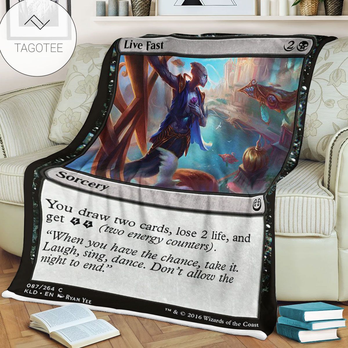 Kld 87 Live Fast Game Mtg Magic The Gathering Fleece Blanket Kld 87 Live Fast Game Mtg Magic The Gathering Fleece Blanket