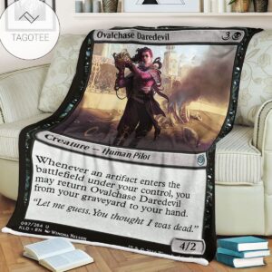 Kld 97 Ovalchase Daredevil Game Mtg Magic The Gathering Fleece Blanket