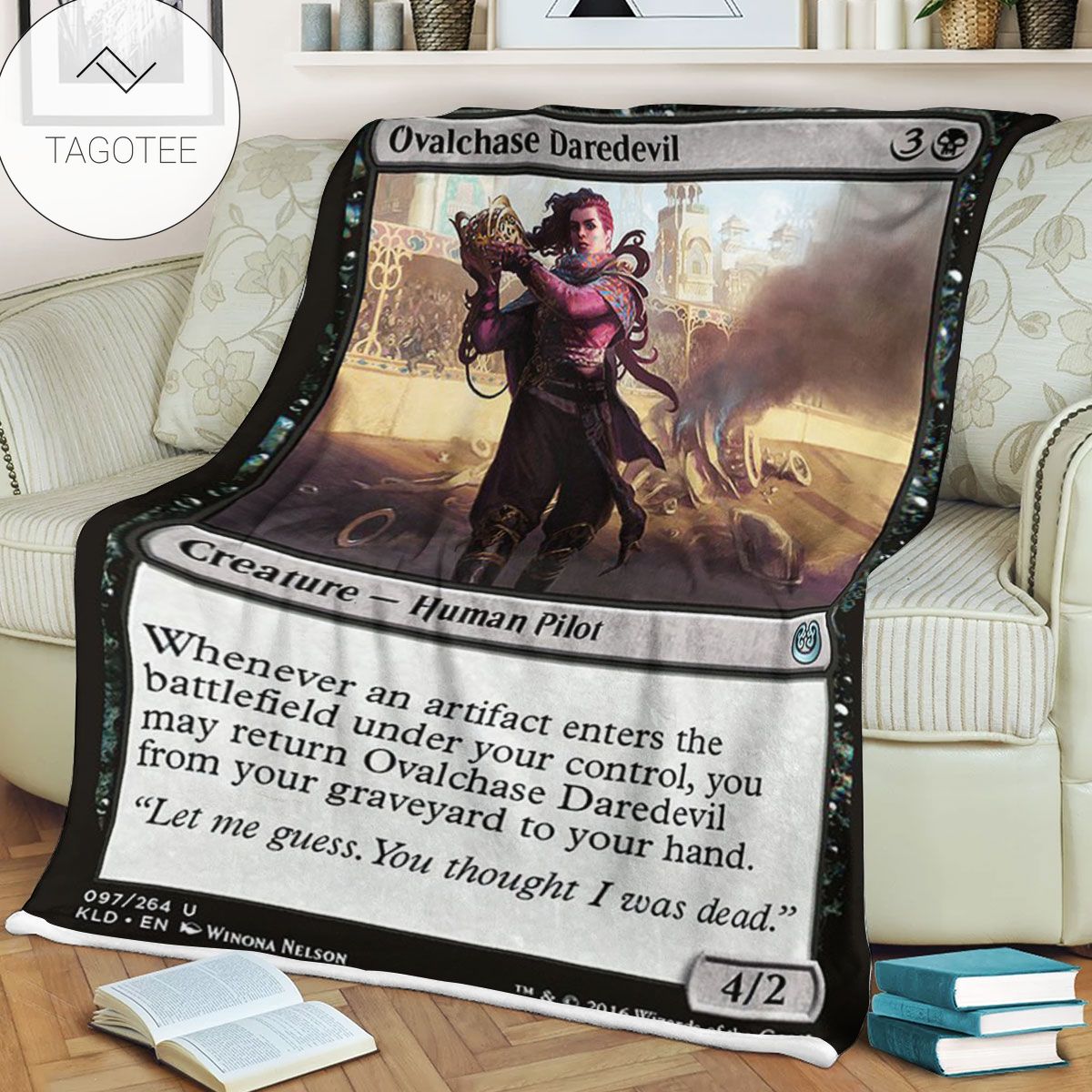 Kld 97 Ovalchase Daredevil Game Mtg Magic The Gathering Fleece Blanket Kld 97 Ovalchase Daredevil Game Mtg Magic The Gathering Fleece Blanket