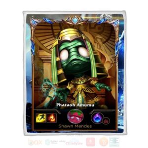 League Of Legends Amumu Custom Name Sherpa Blanket