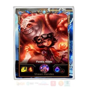 League Of Legends Annie Custom Name Sherpa Blanket