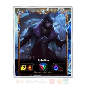 League Of Legends Aphelios Custom Name Sherpa Blanket