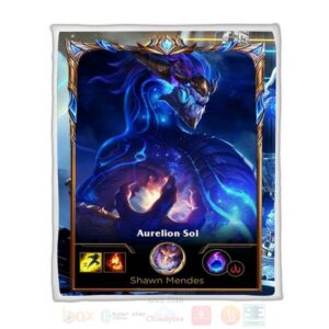 League Of Legends Aurelion Sol Custom Name Sherpa Blanket