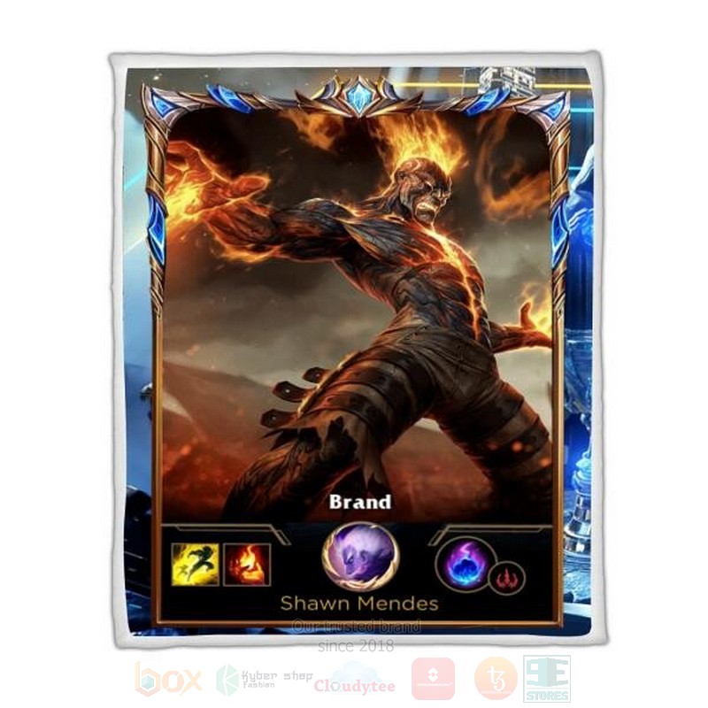League Of Legends Brand Custom Name Sherpa Blanket League Of Legends Brand Custom Name Sherpa Blanket