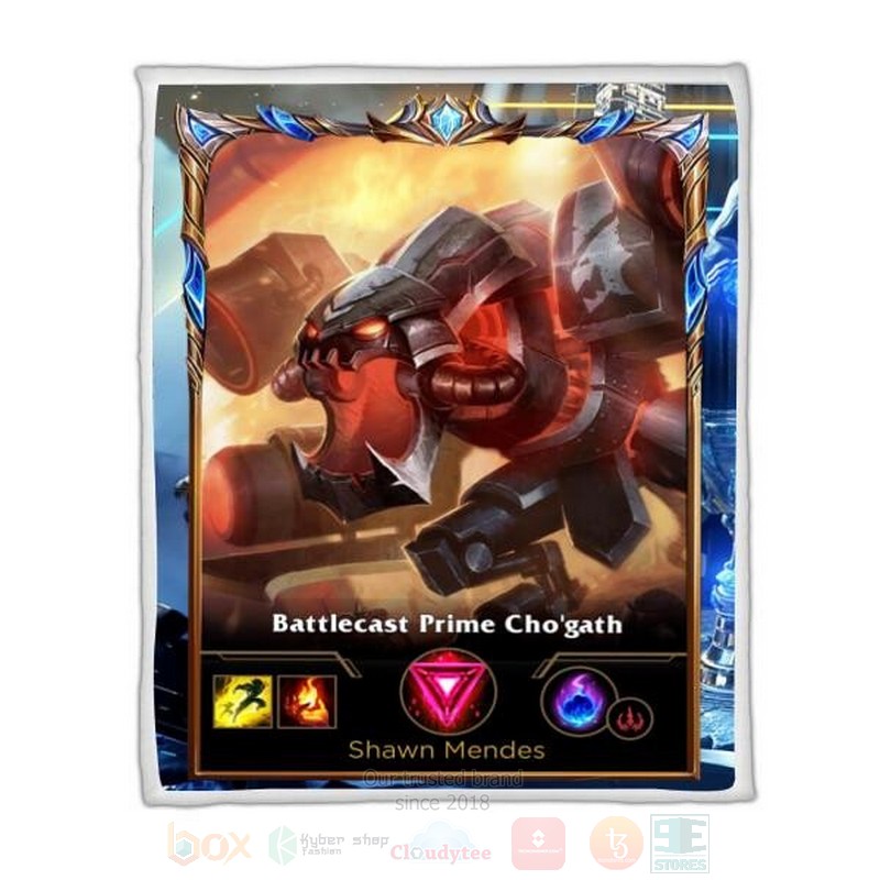 League Of Legends Chogath Custom Name Sherpa Blanket League Of Legends Chogath Custom Name Sherpa Blanket