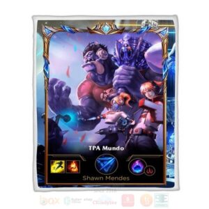 League Of Legends Dr Mundo Custom Name Sherpa Blanket