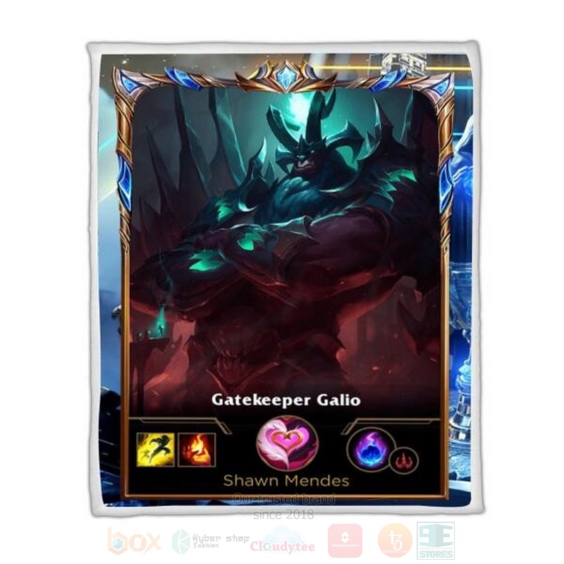 League Of Legends Galio Custom Name Sherpa Blanket League Of Legends Galio Custom Name Sherpa Blanket