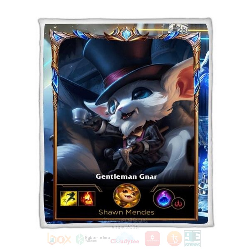 League Of Legends Gnar Custom Name Sherpa Blanket League Of Legends Gnar Custom Name Sherpa Blanket