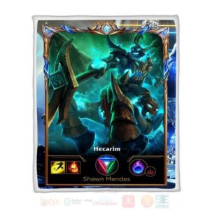 League Of Legends Hecarim Custom Name Sherpa Blanket