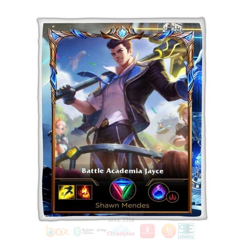 League Of Legends Jayce Custom Name Sherpa Blanket League Of Legends Jayce Custom Name Sherpa Blanket