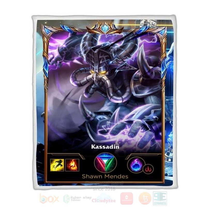 League Of Legends Kassadin Custom Name Sherpa Blanket League Of Legends Kassadin Custom Name Sherpa Blanket