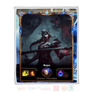 League Of Legends Kayn Custom Name Sherpa Blanket