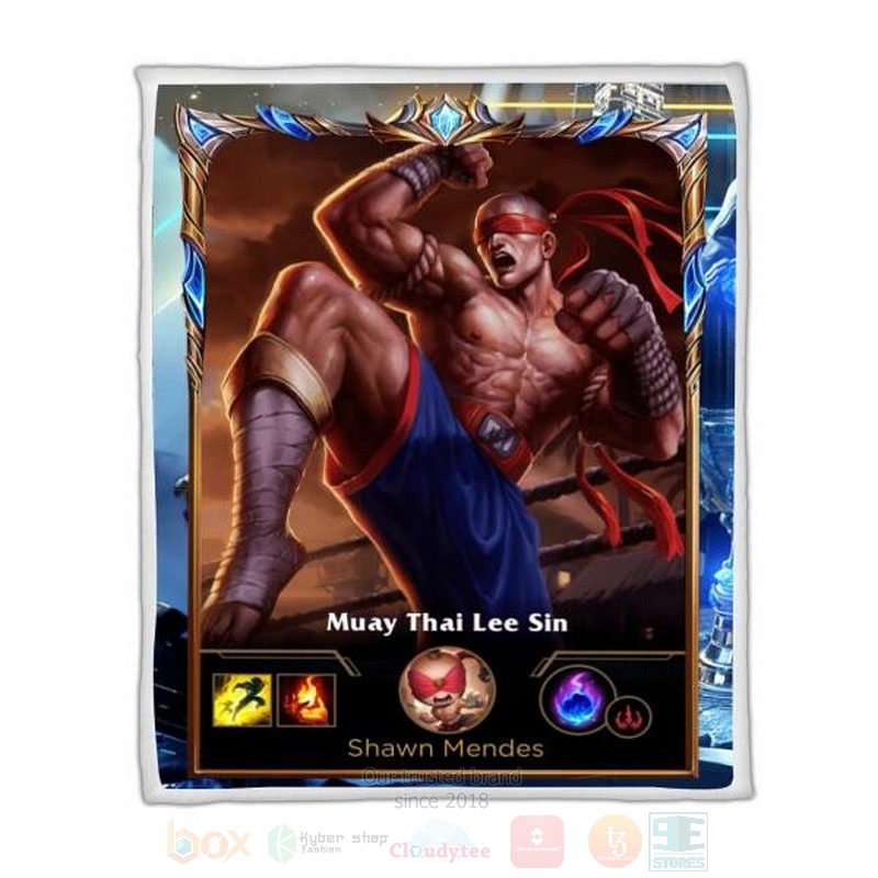 League Of Legends Lee Sin Custom Name Sherpa Blanket League Of Legends Lee Sin Custom Name Sherpa Blanket