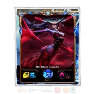 League Of Legends Lissandra Custom Name Sherpa Blanket