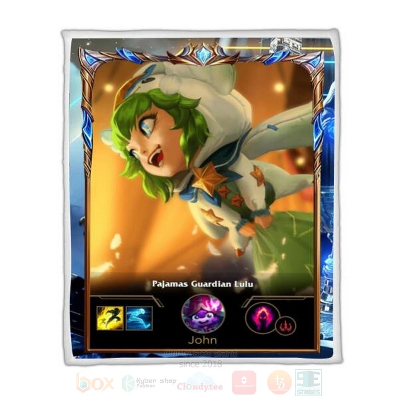 League Of Legends Lulu Custom Name Sherpa Blanket League Of Legends Lulu Custom Name Sherpa Blanket
