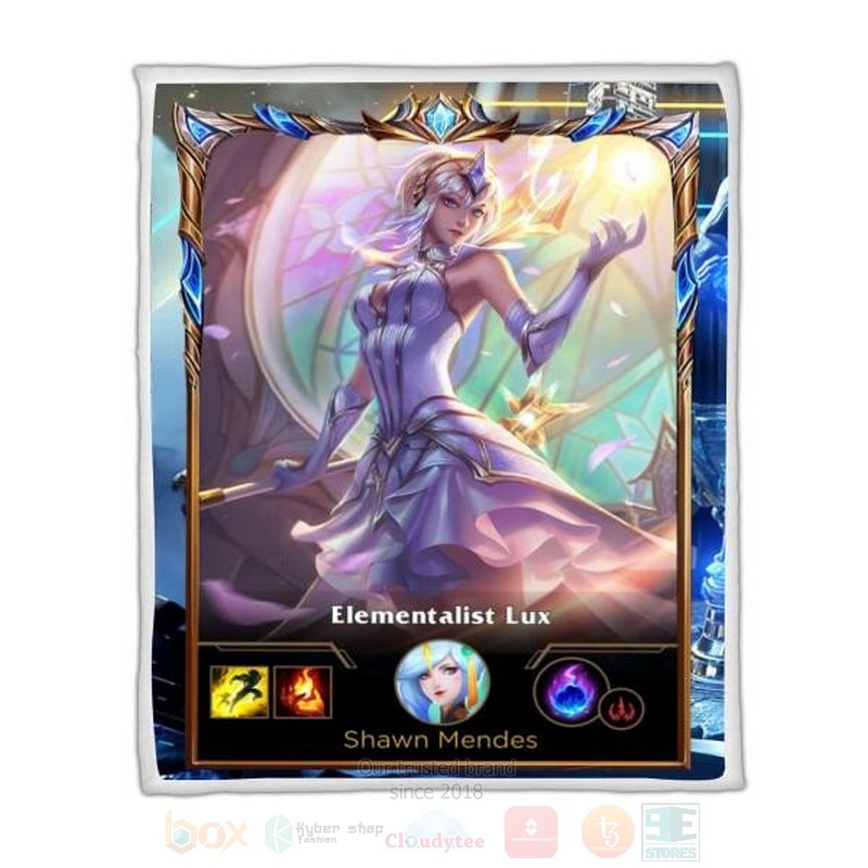 League Of Legends Lux Custom Name Sherpa Blanket League Of Legends Lux Custom Name Sherpa Blanket