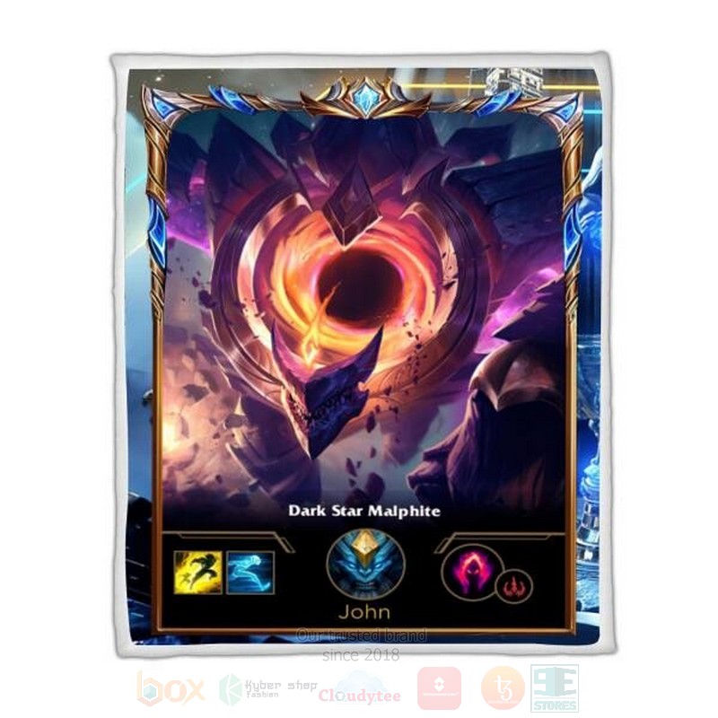 League Of Legends Malphite Custom Name Sherpa Blanket League Of Legends Malphite Custom Name Sherpa Blanket