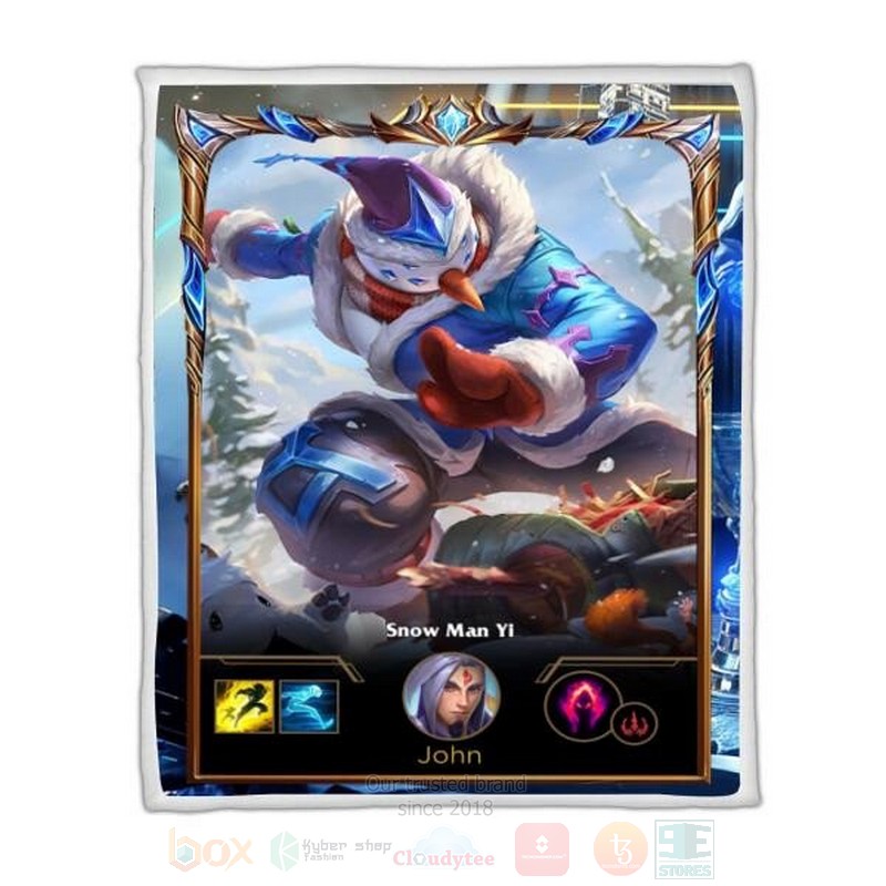 League Of Legends Master Yi Custom Name Sherpa Blanket League Of Legends Master Yi Custom Name Sherpa Blanket