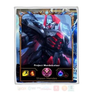 League Of Legends Mordekaiser Custom Name Sherpa Blanket