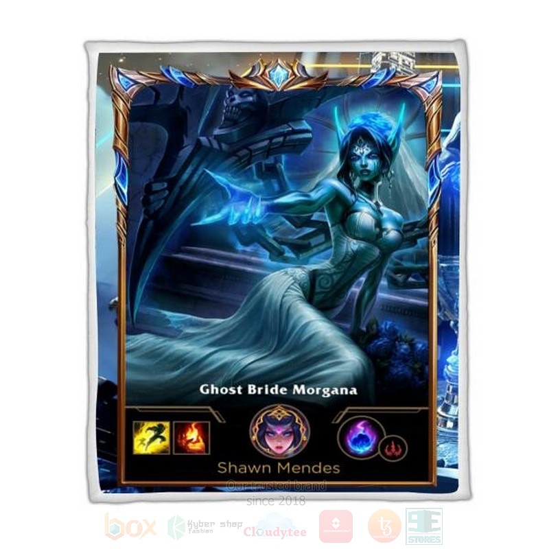 League Of Legends Morgana Custom Name Sherpa Blanket League Of Legends Morgana Custom Name Sherpa Blanket