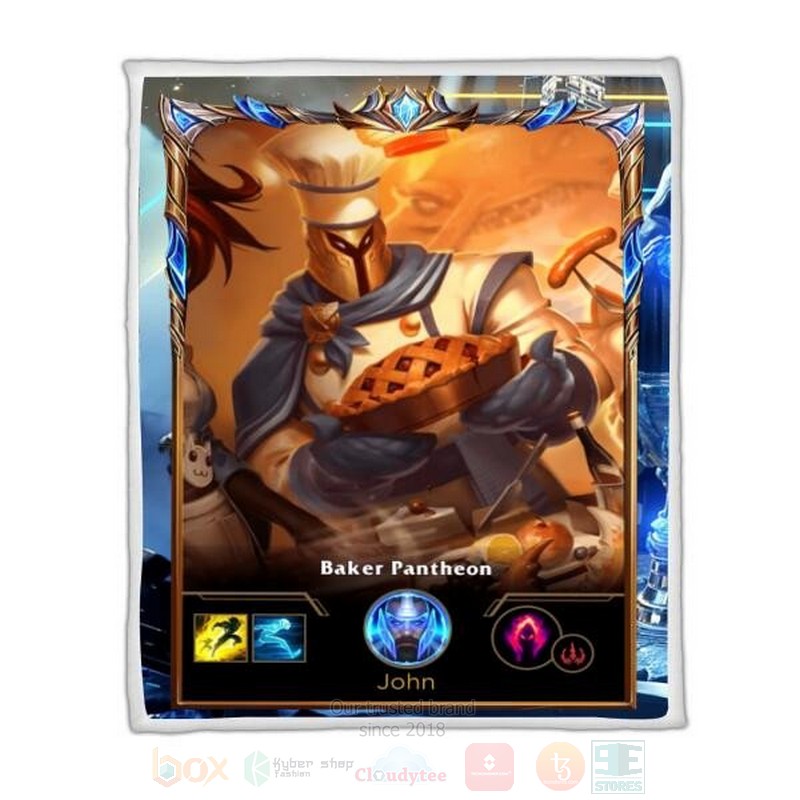 League Of Legends Pantheon Custom Name Sherpa Blanket League Of Legends Pantheon Custom Name Sherpa Blanket