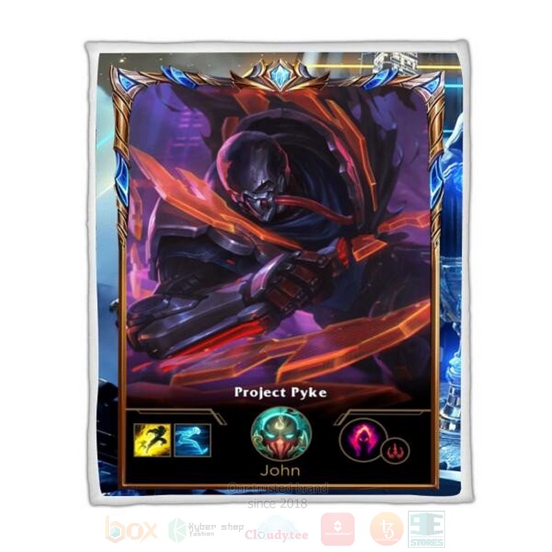 League Of Legends Pyke Custom Name Sherpa Blanket League Of Legends Pyke Custom Name Sherpa Blanket