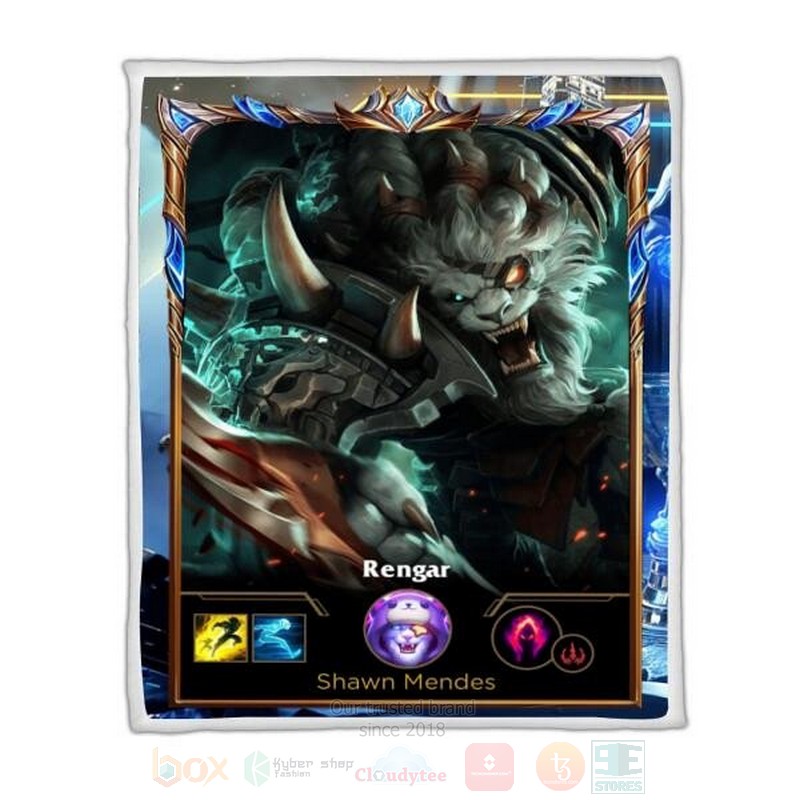 League Of Legends Rengar Custom Name Sherpa Blanket League Of Legends Rengar Custom Name Sherpa Blanket