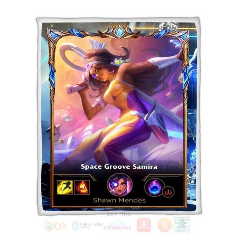 League Of Legends Samira Custom Name Sherpa Blanket League Of Legends Samira Custom Name Sherpa Blanket