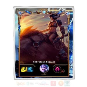 League Of Legends Shaco Custom Name Sherpa Blanket