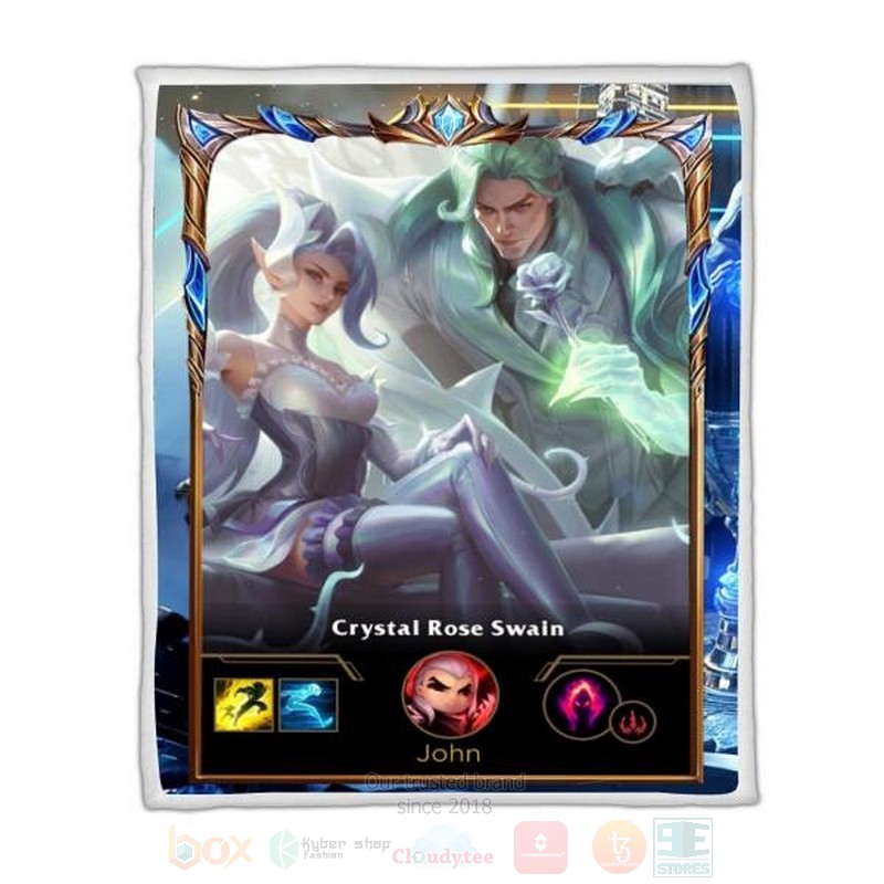 League Of Legends Swain Custom Name Sherpa Blanket League Of Legends Swain Custom Name Sherpa Blanket