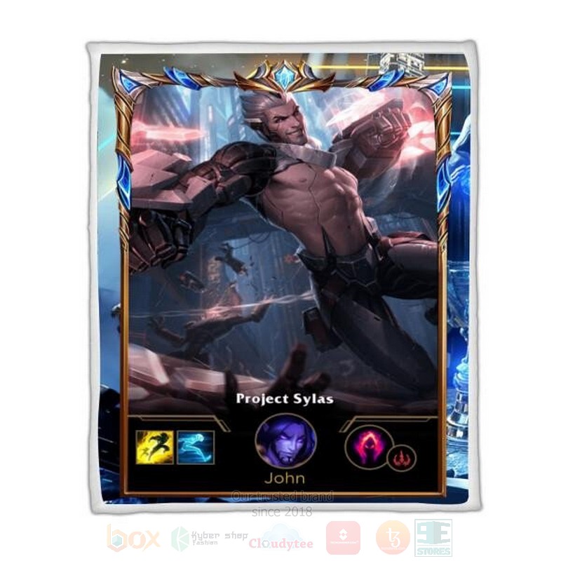 League Of Legends Sylas Custom Name Sherpa Blanket League Of Legends Sylas Custom Name Sherpa Blanket