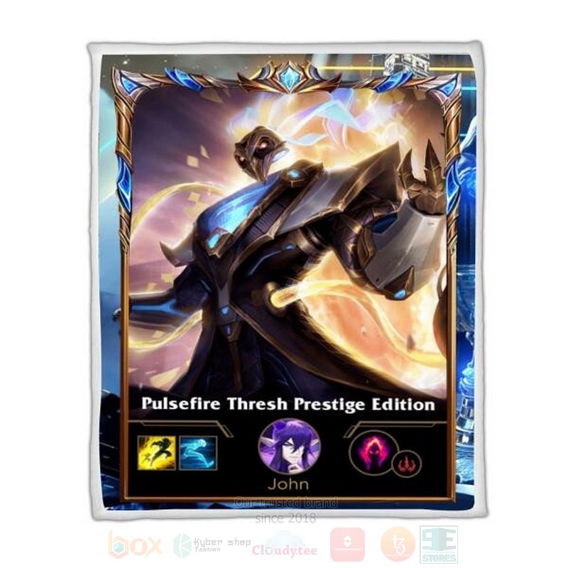 League Of Legends Thresh Custom Name Sherpa Blanket League Of Legends Thresh Custom Name Sherpa Blanket