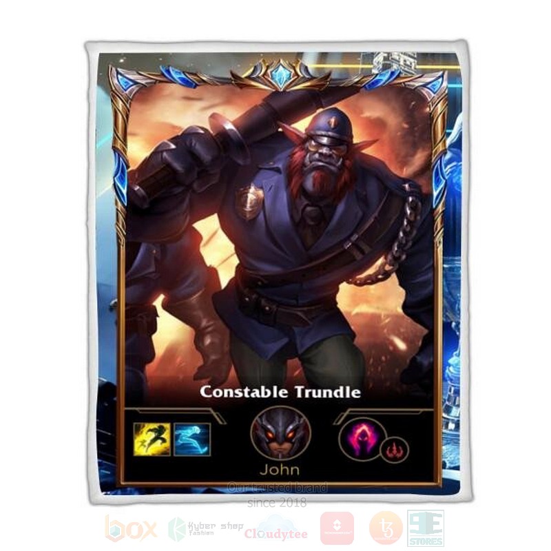 League Of Legends Trundle Custom Name Sherpa Blanket League Of Legends Trundle Custom Name Sherpa Blanket