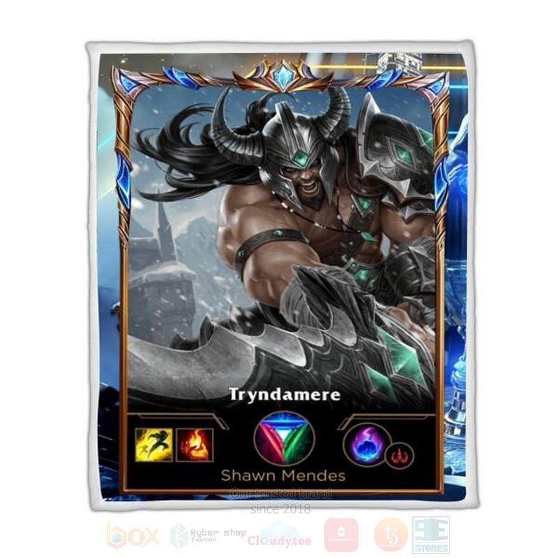 League Of Legends Tryndamere Custom Name Sherpa Blanket League Of Legends Tryndamere Custom Name Sherpa Blanket