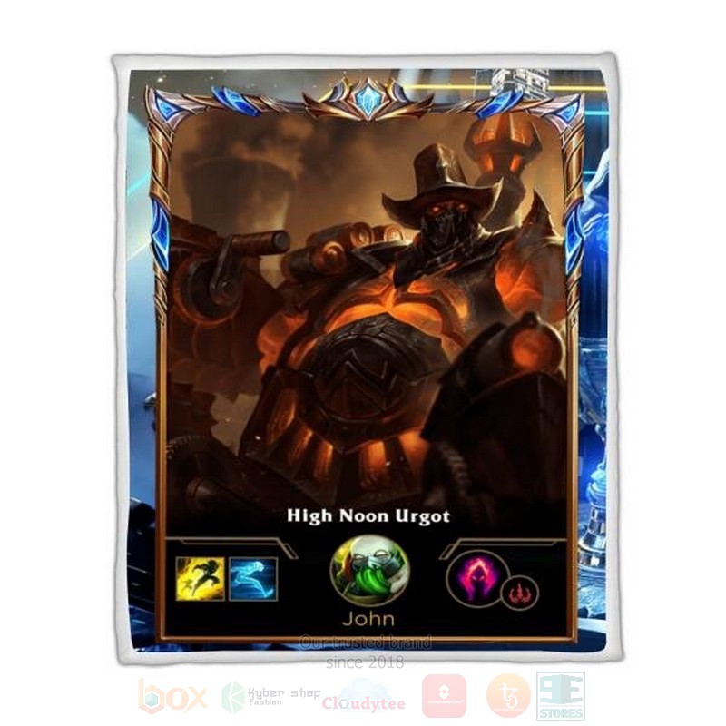 League Of Legends Urgot Custom Name Sherpa Blanket League Of Legends Urgot Custom Name Sherpa Blanket