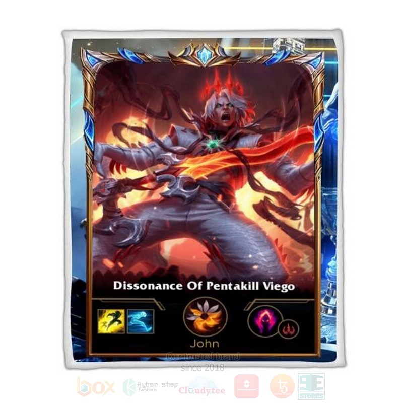 League Of Legends Viego Custom Name Sherpa Blanket League Of Legends Viego Custom Name Sherpa Blanket