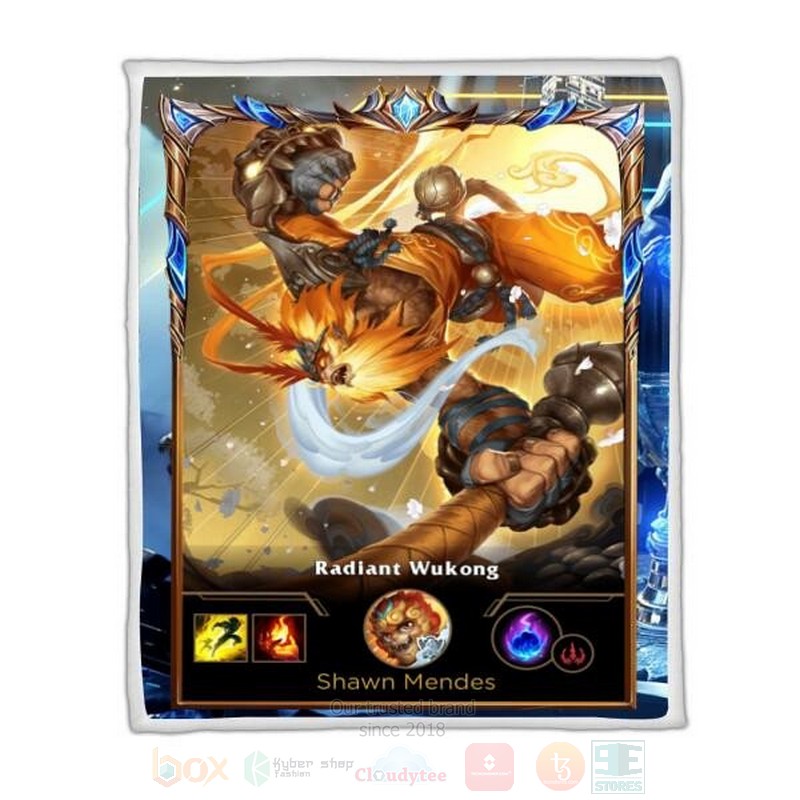 League Of Legends Wukong Custom Name Sherpa Blanket League Of Legends Wukong Custom Name Sherpa Blanket