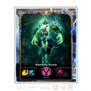 League Of Legends Xerath Custom Name Sherpa Blanket