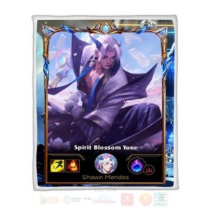 League Of Legends Yone Skin Custom Name Sherpa Blanket