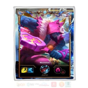 League Of Legends Yorick Custom Name Sherpa Blanket