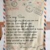 Letter To My Son Love Mom Full Printing Blanket