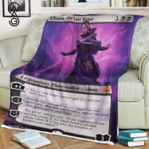 Liliana The Last Hope Game Magic The Gathering Blanket 2