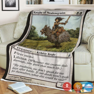 Lorwyn 28 Knight Of Meadowgrain Blanket