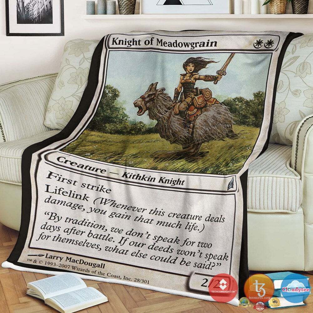 Lorwyn 28 Knight Of Meadowgrain Blanket Lorwyn 28 Knight Of Meadowgrain Blanket