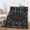 Louis Vuitton Black Pattern Blanket