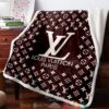Louis Vuitton Brown Fleece Blanket
