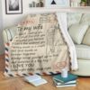 Love Air Mail To My Wife I Didnt Marry You So I Could Live With You I Married You Because I Cant Live Without You Blanket