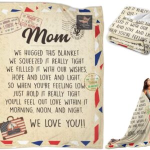 Love Letter To Mom We Hugged This Blanket We Love You Blanket
