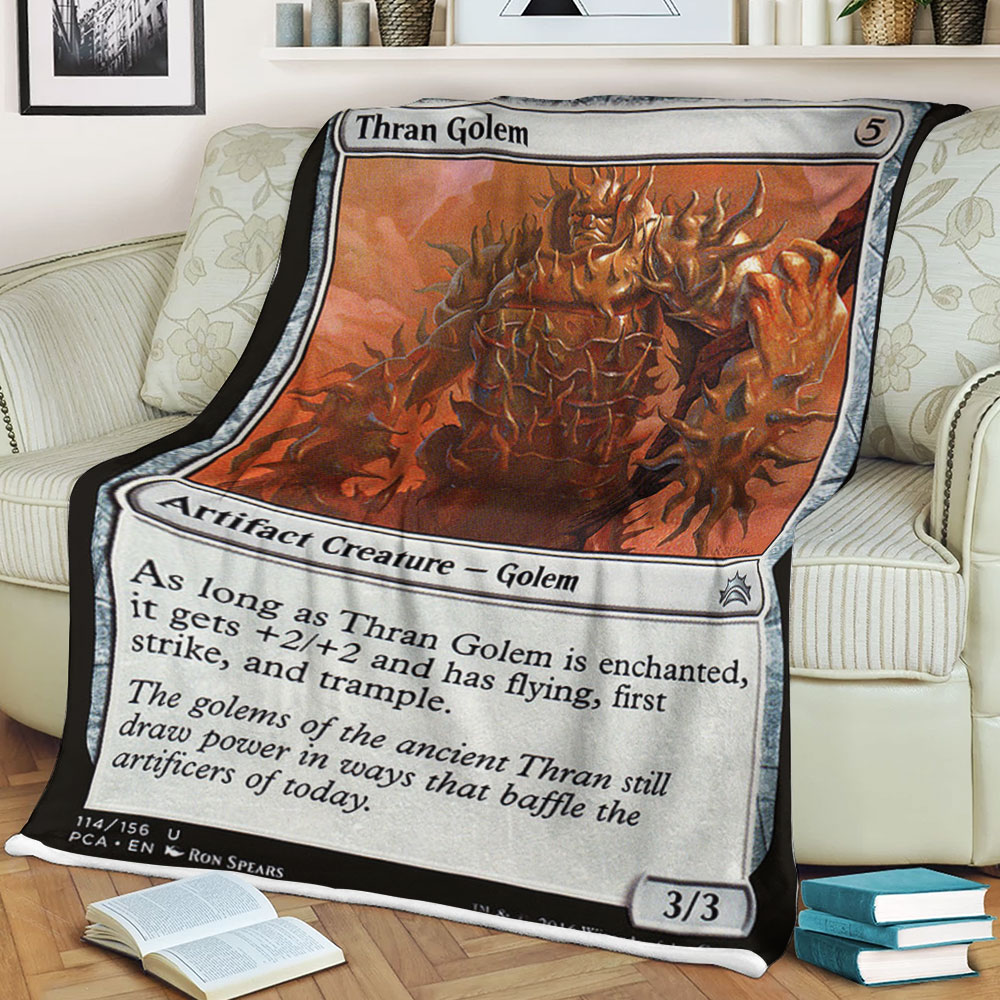 Magic The Gathering 114 Thran Golem Blanket Magic The Gathering 114 Thran Golem Blanket