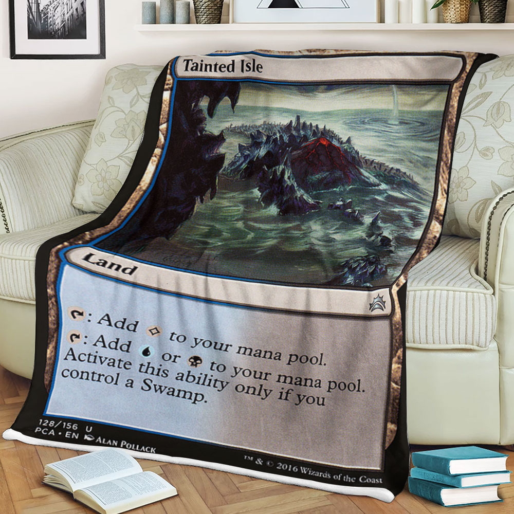 Magic The Gathering 128 Tainted Isle Blanket Magic The Gathering 128 Tainted Isle Blanket